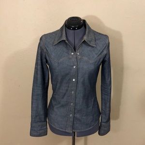BDG Woman’s Dark Denim Shirt